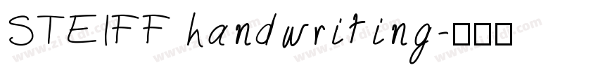 STEIFF handwriting字体转换